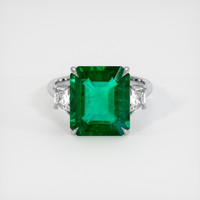 5.43 Ct. Emerald Ring, 18K White Gold 1