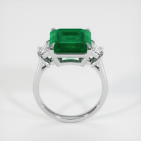 5.43 Ct. Emerald Ring, 18K White Gold 3