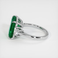5.43 Ct. Emerald Ring, 18K White Gold 4
