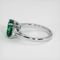 2.93 Ct. Emerald Ring, 18K White Gold 4