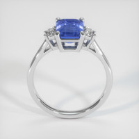 2.06 Ct. Blue Sapphire Ring, 18K White Gold 3