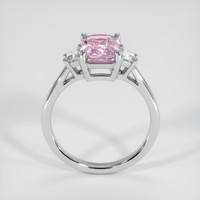 2.10 Ct. Pink Sapphire Ring, 18K White Gold 3