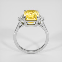 5.02 Ct. Yellow Sapphire Ring, 18K White Gold 3