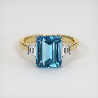 4.21 Ct. Gemstone Ring, 14K White & Yellow 1