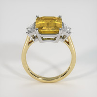 5.19 Ct. Bi Color Sapphire Ring, 14K White & Yellow 3