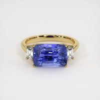 5.38 Ct. Blue Sapphire Ring, 14K Yellow Gold 1