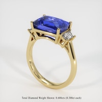 5.38 Ct. Blue Sapphire Ring, 14K Yellow Gold 2