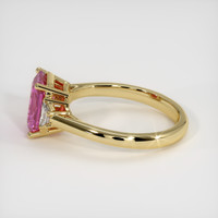 2.20 Ct. Pink Sapphire Ring, 14K Yellow Gold 4