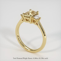 1.68 Ct. Peach Sapphire Ring, 14K Yellow Gold 2