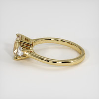 1.68 Ct. Peach Sapphire Ring, 14K Yellow Gold 4