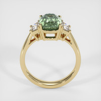 3.64 Ct. Green Sapphire Ring, 14K Yellow Gold 3