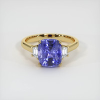 3.00 Ct. Color Change Sapphire Ring, 18K Yellow Gold 1