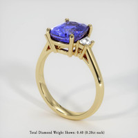 3.00 Ct. Color Change Sapphire Ring, 18K Yellow Gold 2