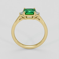 1.41 Ct. Emerald Ring, 18K Yellow Gold 3