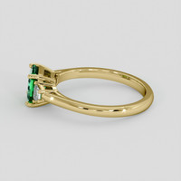 1.41 Ct. Emerald Ring, 18K Yellow Gold 4