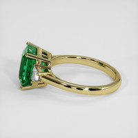3.03 Ct. Emerald Ring, 18K Yellow Gold 4