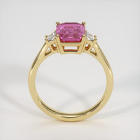 2.20 Ct. Pink Sapphire Ring, 18K Yellow Gold 3
