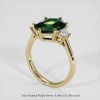 3.86 Ct. Bi Color Sapphire Ring, 18K Yellow Gold 2