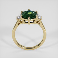 3.86 Ct. Bi Color Sapphire Ring, 18K Yellow Gold 3