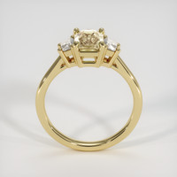1.68 Ct. Peach Sapphire Ring, 18K Yellow Gold 3