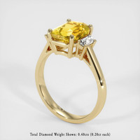 3.05 Ct. Yellow Sapphire Ring, 18K Yellow Gold 2