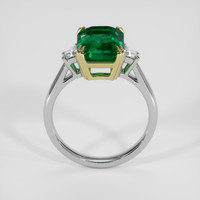 3.71 Ct. Emerald Ring, 18K Yellow & White 3