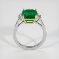 3.70 Ct. Emerald Ring, 18K Yellow & White 3