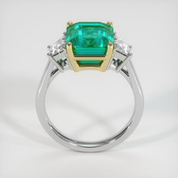 4.97 Ct. Emerald Ring, 18K Yellow White 3