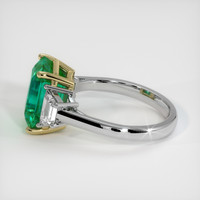 4.97 Ct. Emerald Ring, 18K Yellow White 4