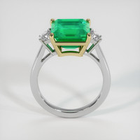 4.87 Ct. Emerald Ring, 18K Yellow & White 3