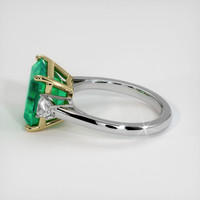 4.87 Ct. Emerald Ring, 18K Yellow & White 4