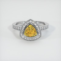 1.84 Ct. Yellow Sapphire Ring, Platinum 950 1