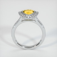 1.84 Ct. Yellow Sapphire Ring, Platinum 950 3