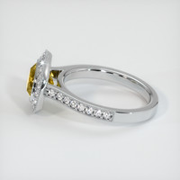 1.84 Ct. Yellow Sapphire Ring, Platinum 950 4