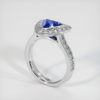 1.31 Ct. Sapphire Ring, 14K White Gold 2