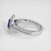 1.31 Ct. Sapphire Ring, 14K White Gold 4