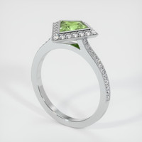 0.86 Ct. Sapphire Ring, 14K White Gold 2