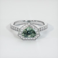 1.20 Ct. Sapphire Ring, 14K White Gold 1