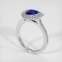 2.68 Ct. Sapphire Ring, 18K White Gold 2