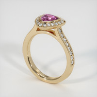 1.09 Ct. Sapphire Ring, 14K Yellow Gold 2