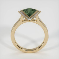 2.18 Ct. Green Sapphire Ring, 14K Yellow Gold 3
