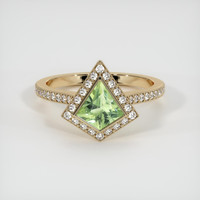 0.86 Ct. Sapphire Ring, 18K Yellow Gold 1