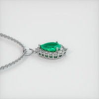 0.84 Ct. Emerald Pendant, Platinum 950 3