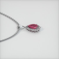 1.08 Ct. Padparadscha Sapphire Pendant, 14K White Gold 3
