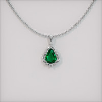 Emerald Pendant 3.95 Ct. 18K White Gold Preview