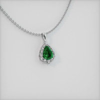 Emerald Pendant 3.95 Ct. 18K White Gold Preview