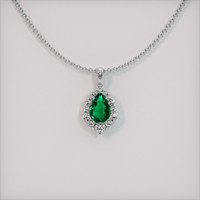 Emerald Pendant 2.85 Ct., 18K White Gold Preview