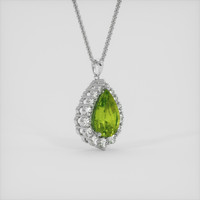 6.78 Ct. Gemstone Pendant, 18K White Gold 2