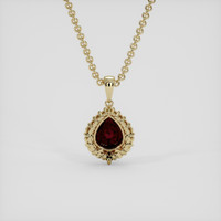 2.08 Ct. Ruby Pendant, 10K Yellow Gold 4