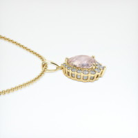 1.89 Ct. Peach Sapphire Pendant, 14K Yellow Gold 3